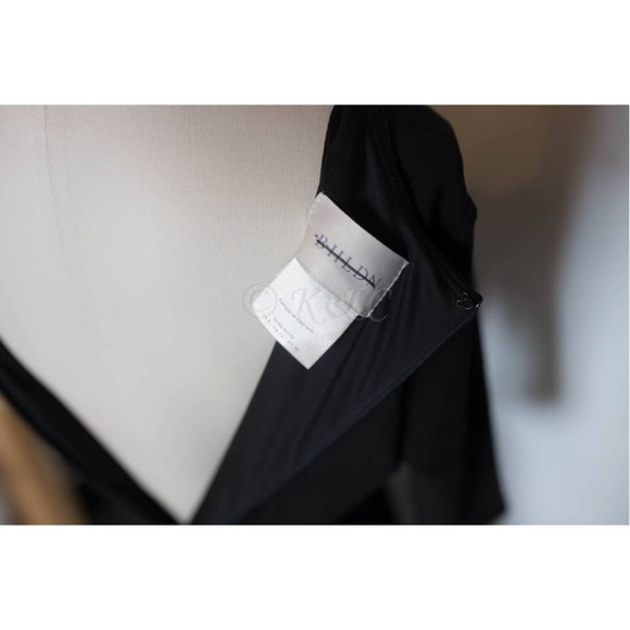 BHLDN Anthropologie Valdis Dress Black midi NEW - Picture 7 of 10